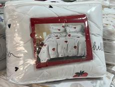 Постельное белье с толстым одеялом. Евро. 