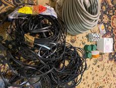 Кабель Медный 3-х жильный- 2 вида, автоматы электрические - 4 шт и многое другое 