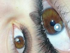 Наращивание ресниц на дому 