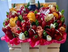 Съедобные букеты на 23 февраля 