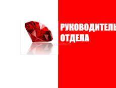 Руководитель отдела "Напольные покрытия"