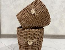 Кашпо из ротанга 