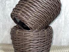 Кашпо из ротанга