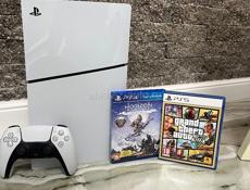 PlayStation 5 slimс дисководом новая все чеки есть покупал в сентябре работает как часы