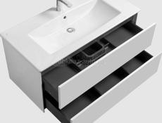 Тумба с раковиной AQUATON Сохо 100 подвесная\ фарфор