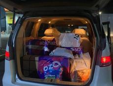 Доставка по всем городам Абхазии ) машина выезжает утром в Сочи собирает посылки потом в Адлер за посылками и вечером развозим по домам звоните пишите 