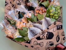 Съедобные букеты на 23 февраля