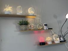 В наличии 3 D светильники 