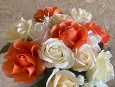 Цветы мыльные на 8 марта.