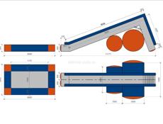 Водная горка с бассейном