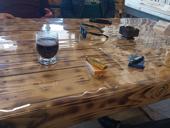 Стол две Лавочки ручной работы