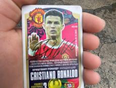 Карточка с автограф Роналда с небольшим торгам