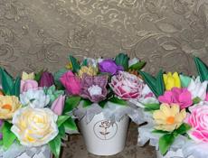 Мыльные букеты на 8 марта