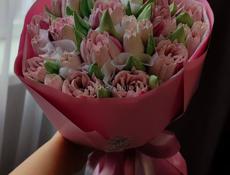 Зефирные тюльпаны 8 марта