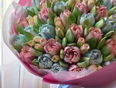 Зефирные тюльпаны 8 марта