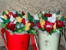 К 8 марта мыльные букеты