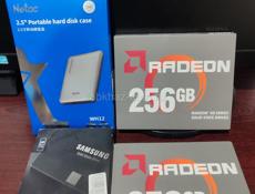 SSD Оригинальный Samsung 870 EVO 2TB / SSD AMD Radeon 256GB / Кейс Netac