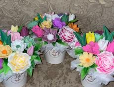 Шоколадные и мыльные букеты и наборы к 8 Марта