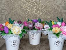 Шоколадные и мыльные букеты и наборы к 8 Марта