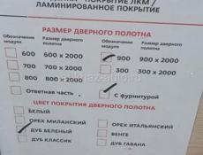 Двери новые с замками, петлями и наличниками