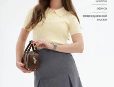 Юбка (с модным разрезом , размер  xs)