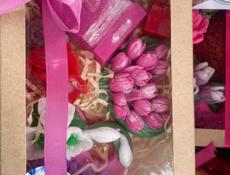 К 8 марта распродажа шоколадных шоколадок мыльных наборов и цветов🔥