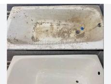 Реставрация ванн жидким наливным мрамором 