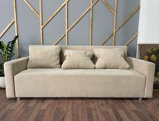 Продается Диван, большой раскладной ( бежевый ) с подушками 