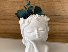 Ручная работа, декоративная интерьерная ваза или кашпо