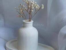 Гипсовая ваза ручной работы