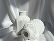 Гипсовая ваза ручной работы