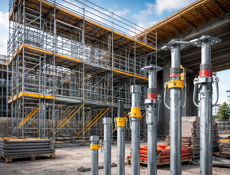 Аренда строительных лесов и домкратов