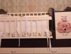 Продам коляска два блока и кроватку 