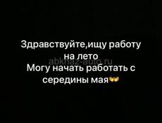 ИЩУ РАБОТУ НА ЛЕТО