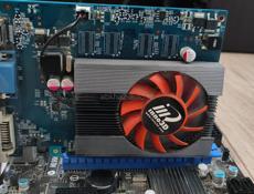 Материнская плата+куллер+процессор+видеокарта