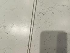 Серебрянные сережки и цепь