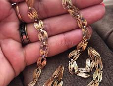 Цепочка колье ,золото, кольцо 