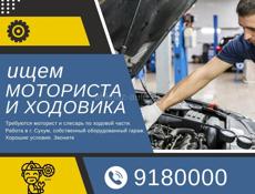 Требуются моторист и ходовик.