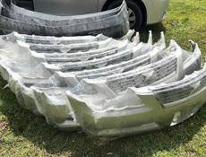 Бампер Toyota mark X фары, зеркала, фонари, рулевая рейка, капоты, крепления бампера, вентилятор и тд