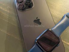 15 айфон вместе с часами 6 версии 