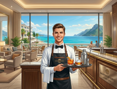 Бармен лобби-бара (Amra Sunrise, Цандрипш)