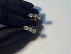 Сережки золото с бриллиантами 