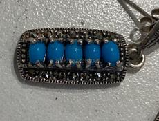 Серебрянные старинные серьги 925 пробы. 