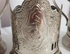 Подстаканник "Советский космос" Кольчугино 1959г