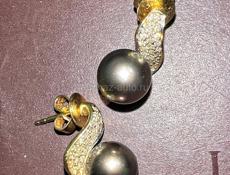 бриллиантовые сережки 