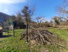 Участок находится в Сальме прям у дороги 