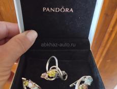 Серьги и кольцо из серебра