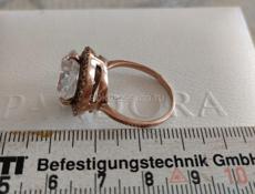 Серьги из серебра 925. Раухтопаз и цитрин. Кольцо с горным хрусталем