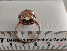 Серьги из серебра 925. Раухтопаз и цитрин. Кольцо с горным хрусталем