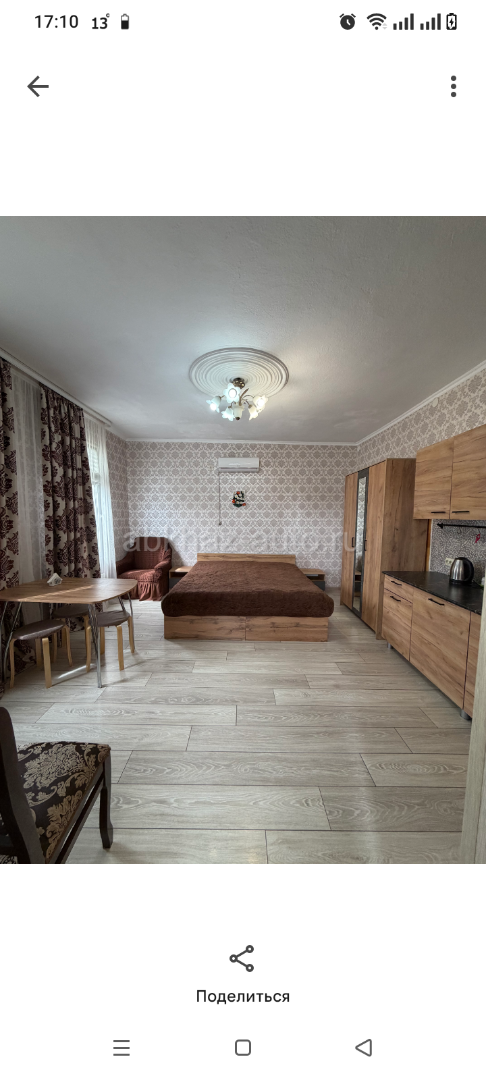 . Сдам студию  на двоих в десяти минутах от берега  в 15 минутах от центрального рынка.  90